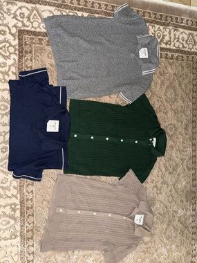 abercrombie kids Navy, Gray, Green & Taupe Knit Top Bundle